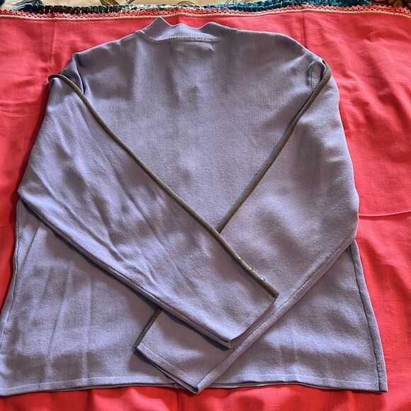 JAMIE SADOCK blue periwinkle golf jacket. Gray trim with silver - Picture 2 of 10